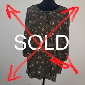 Sonoma Floral Print Women's Top XL